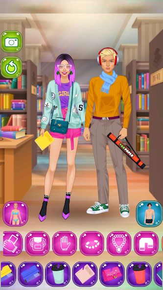 School Couple Dress Up screenshot 5