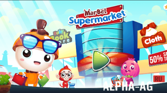 Взломанная Marbel Supermarket Kids Games screenshot 1