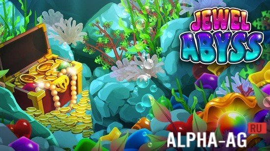 Взломанная Jewel Abyss: Match 3 puzzle screenshot 1
