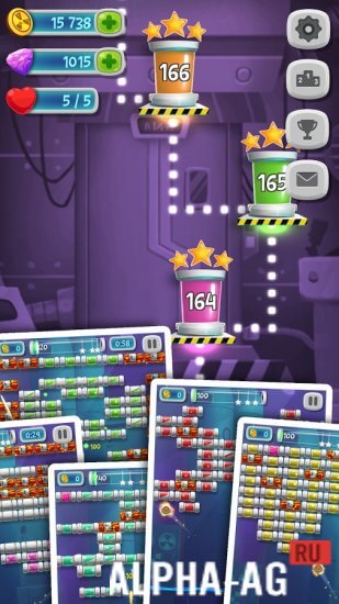 Взломанный Brick Breaker Lab screenshot 2