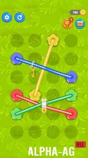 Витая верёвка игра распутывать screenshot 4