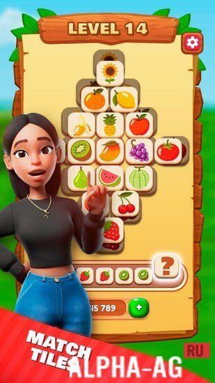 Взломанная Tile Match: Matching 3 Tiles screenshot 2