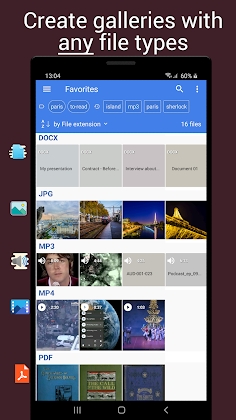 Gallery Droid: Galleries with any file types screenshot 1
