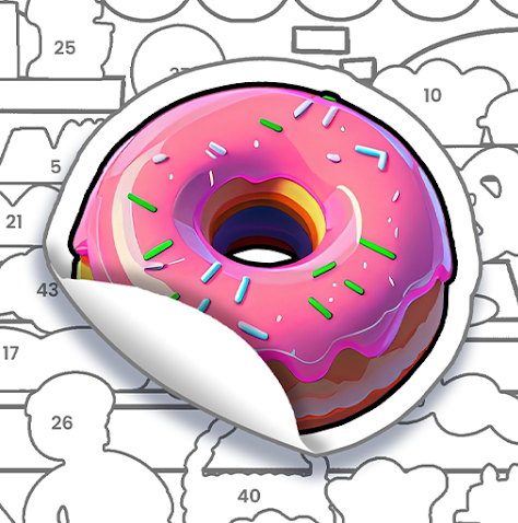 Download Sticker Book: Color By Number