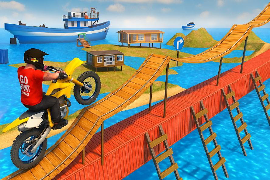 Thrilling Moto Stunts Guru screenshot 2