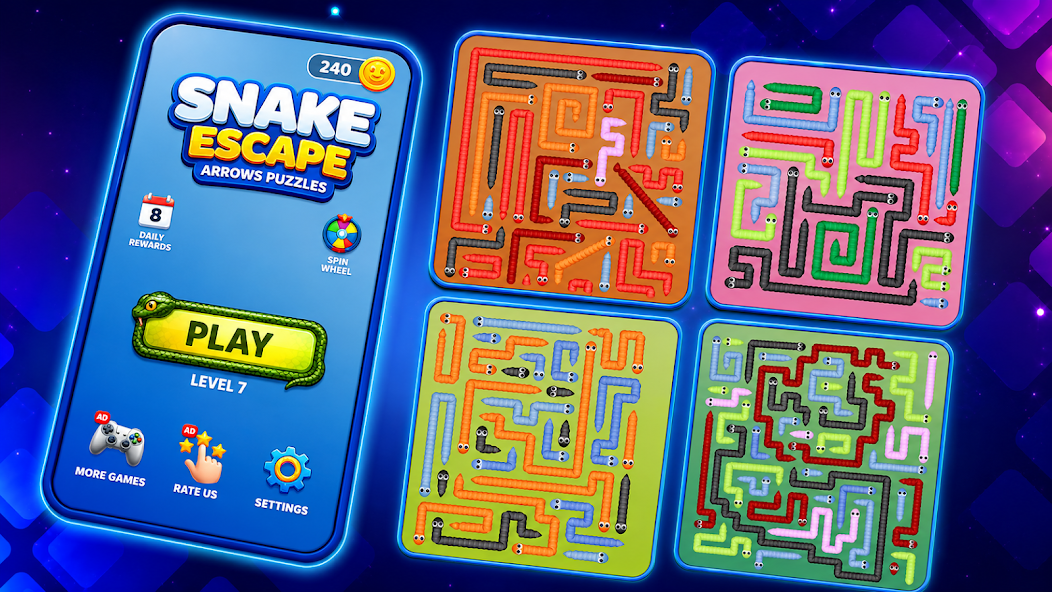 Snakely : Snake Puzzles Maze