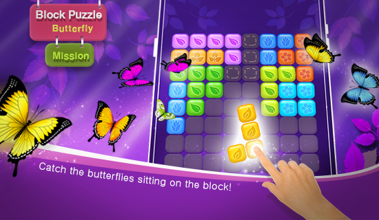 Block Puzzle With Butterfly
