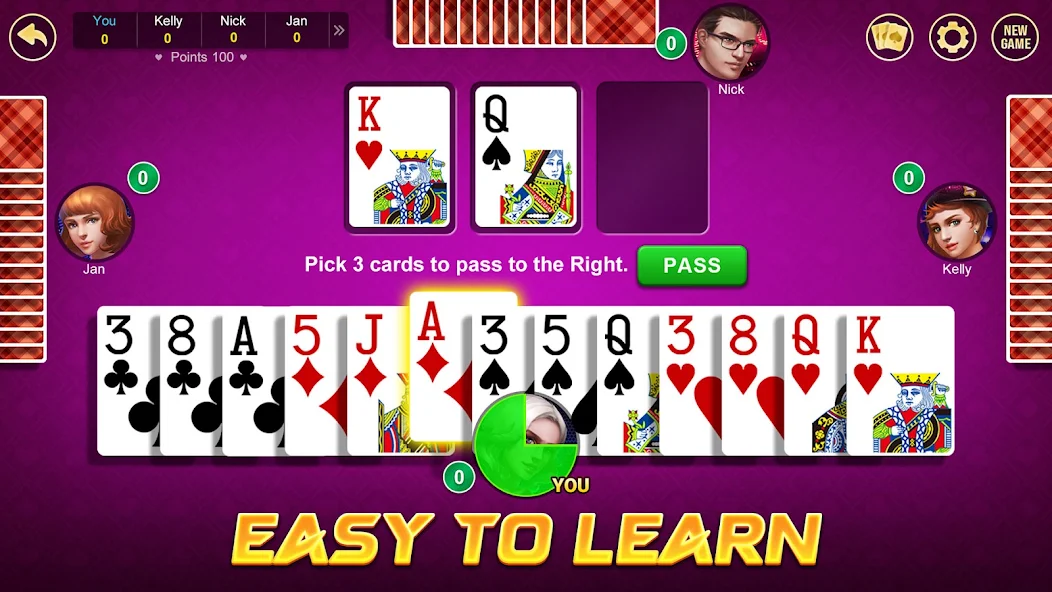 Hearts screenshot 4