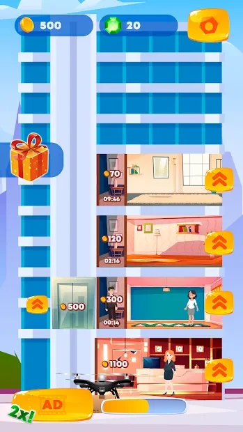 Idle Hotel Tycoon Games: Clicker Game