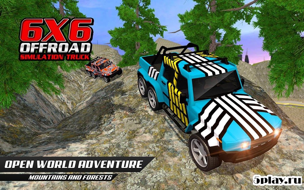 6x6 Spin Offroad Mud Runner Truck Drive Games 2018
