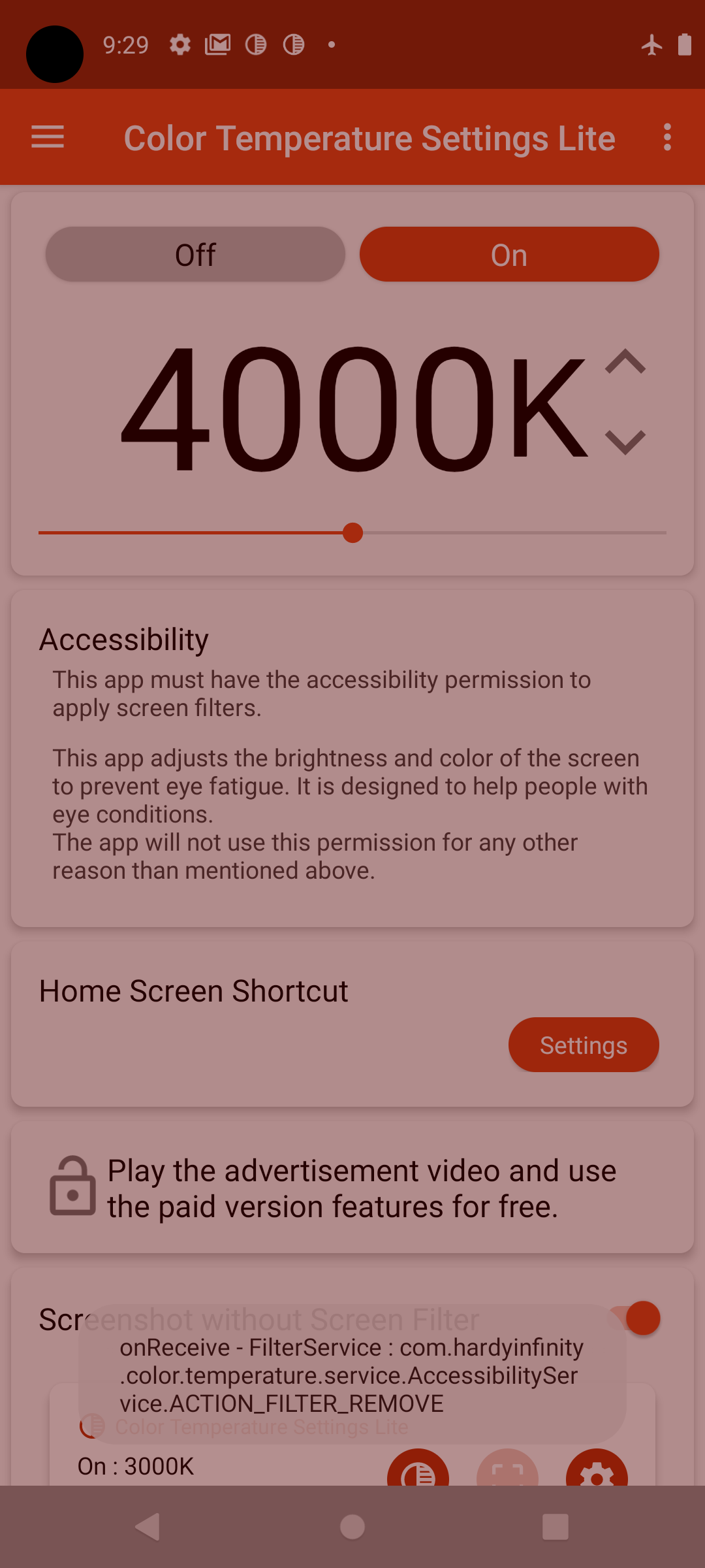 Color Temperature setting Lite screenshot 1