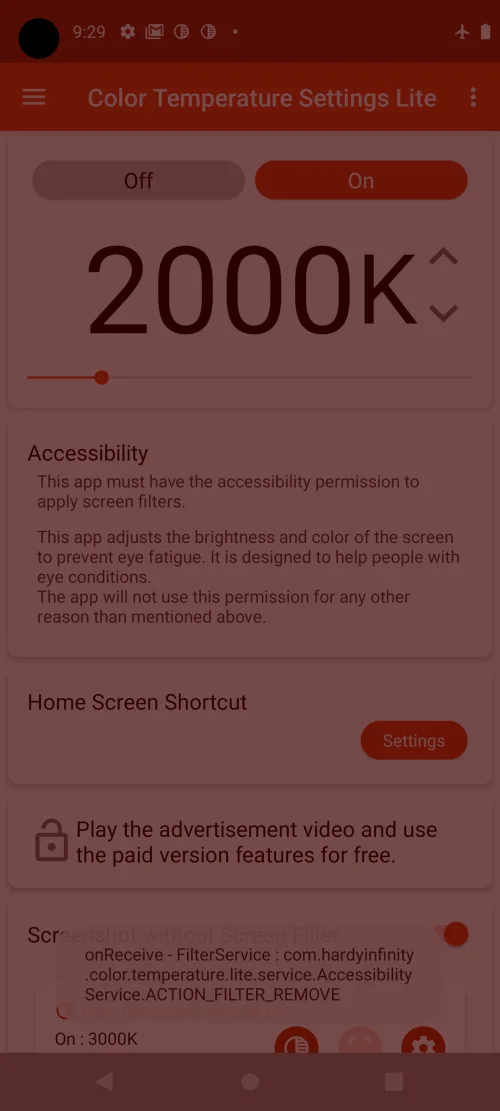 Color Temperature setting Lite screenshot 2