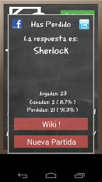 Hangman (Spanish) screenshot 2