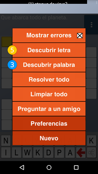 CrossWords (Spanish) screenshot 2