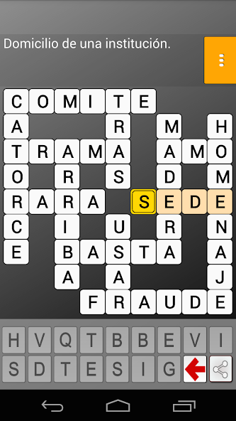 CrossWords (Spanish) screenshot 4