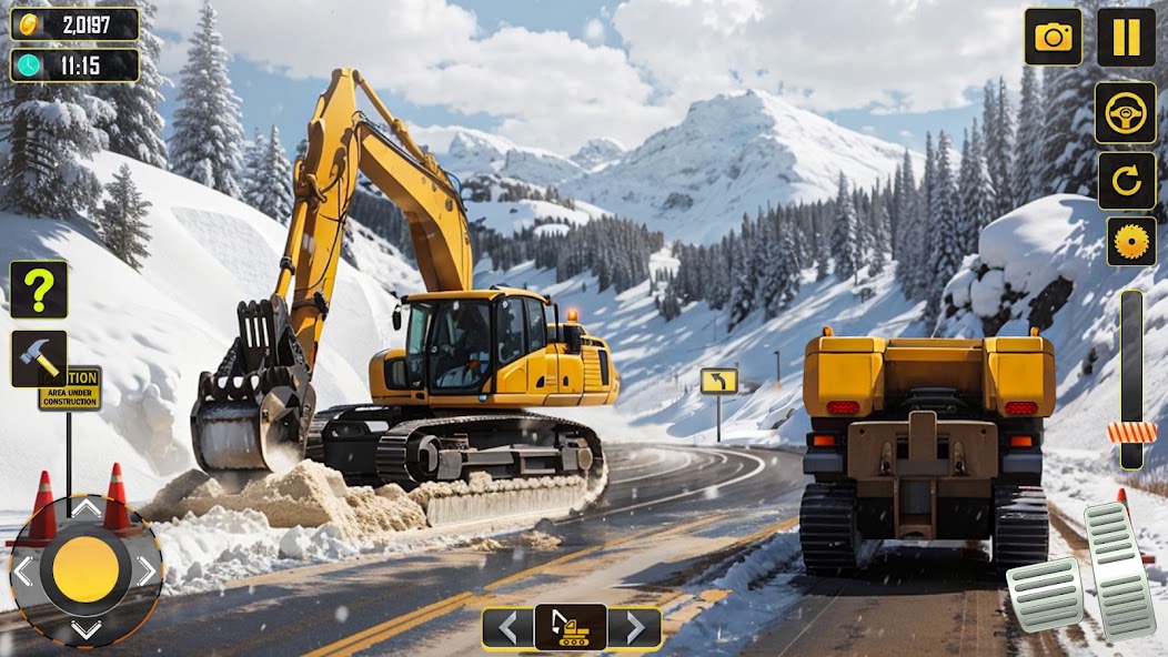 Snow Heavy Construction Game