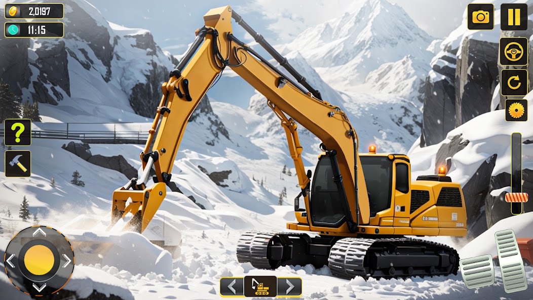 Snow Heavy Construction Game screenshot 2