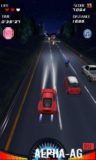 Взломанный Speed Night : Real Racing screenshot 4