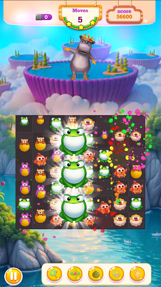 Hippo Friends Animal Match 3 screenshot 5