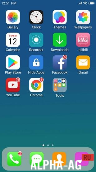 X Launcher: с OS13 Стиль Тема и Центр управления screenshot 2