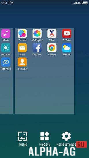 X Launcher: с OS13 Стиль Тема и Центр управления screenshot 3