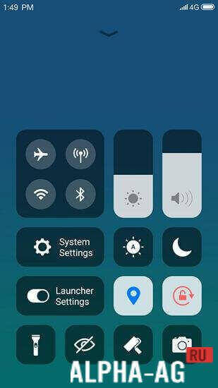 X Launcher: с OS13 Стиль Тема и Центр управления screenshot 4