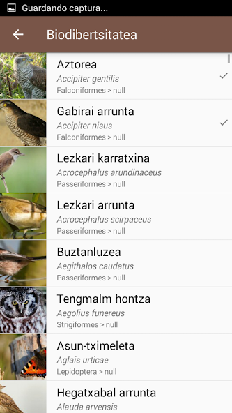 Biodibertsitatea screenshot 2