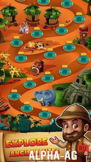 Взломанный Diggy Loot: Treasure Hunt Adve screenshot 2