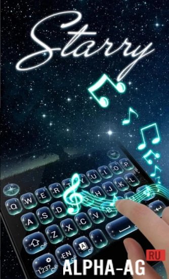Starry GO Keyboard Theme Emoji screenshot 3