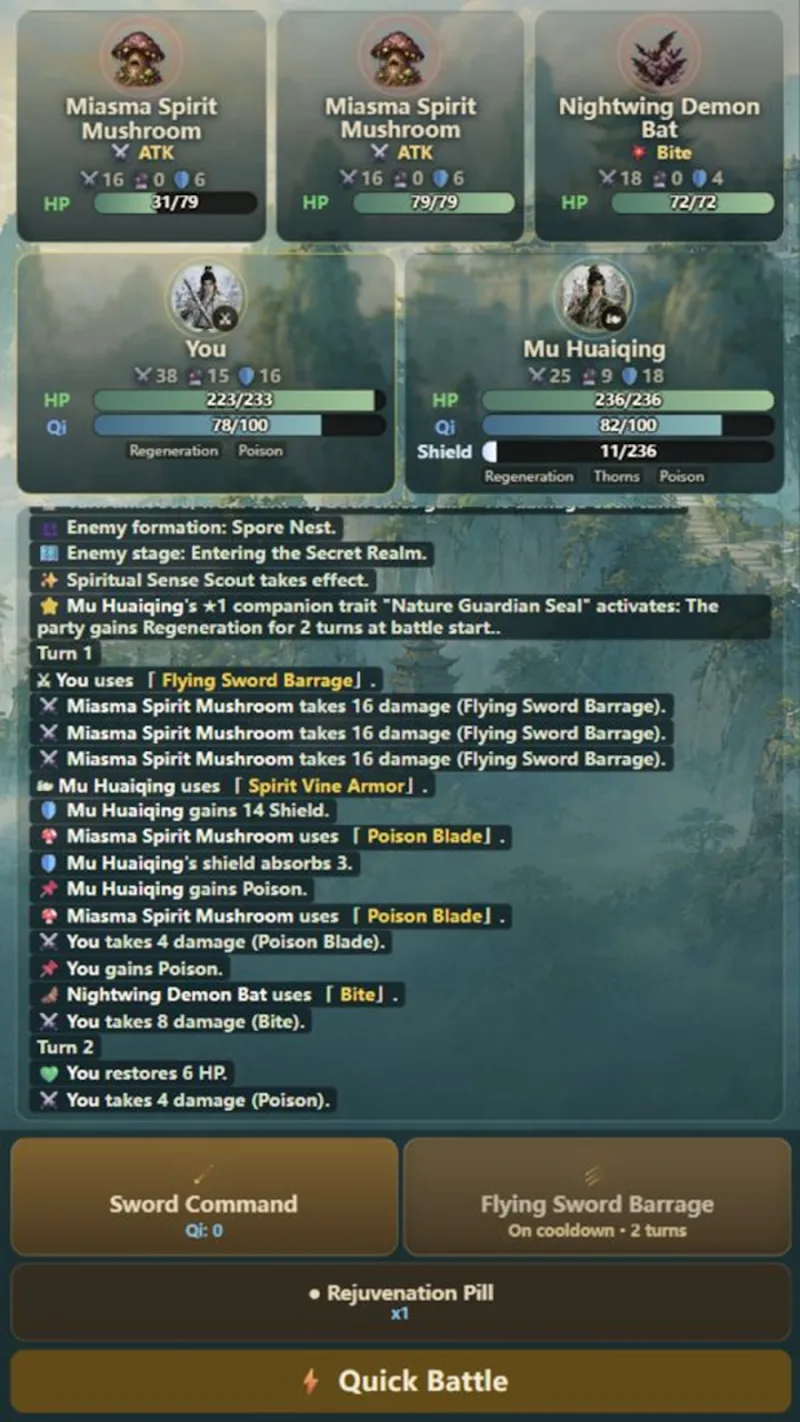 Jade Cultivation: Immortal RPG screenshot 3
