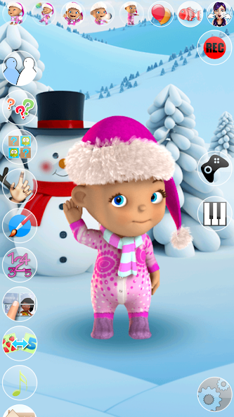 Talking Baby Babsy Winter Fun screenshot 1