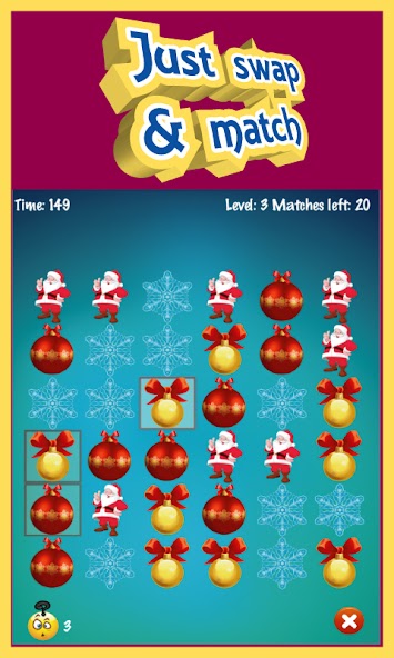 Christmas Match 3 screenshot 1