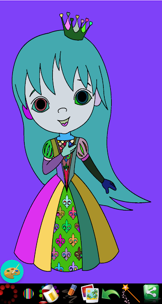 Coloring Magical Princesses and Fairy