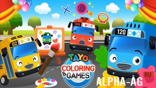 Tayo Coloring & Games