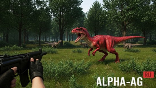 Взломанная Dino Clash: Hunt & Conquer Sim screenshot 5