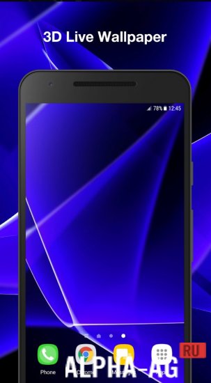 Blue Live Wallpaper screenshot 2