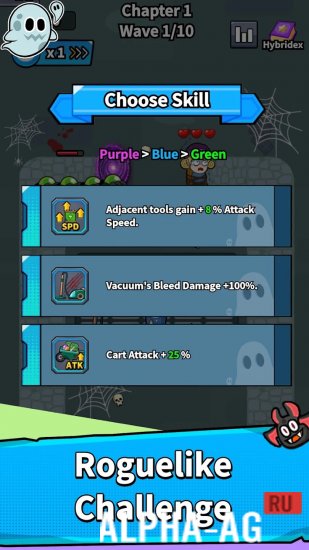 Взломанная Ghost Town: Backpack TD screenshot 2