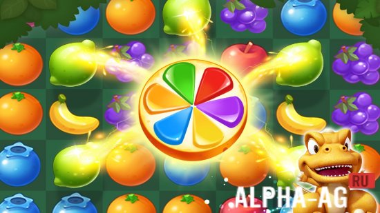 Взломанная GON: Fruits Match3 Puzzle screenshot 3