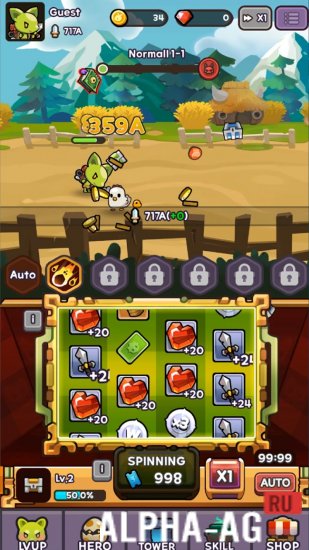 Взломанная Goblin Quest: Idle Adventure screenshot 2