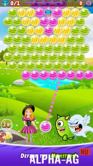 Взломанная Bubble Shooter Magic Games screenshot 2