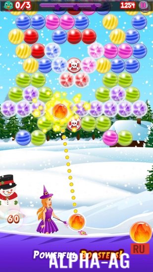 Взломанная Bubble Shooter Magic Games screenshot 3