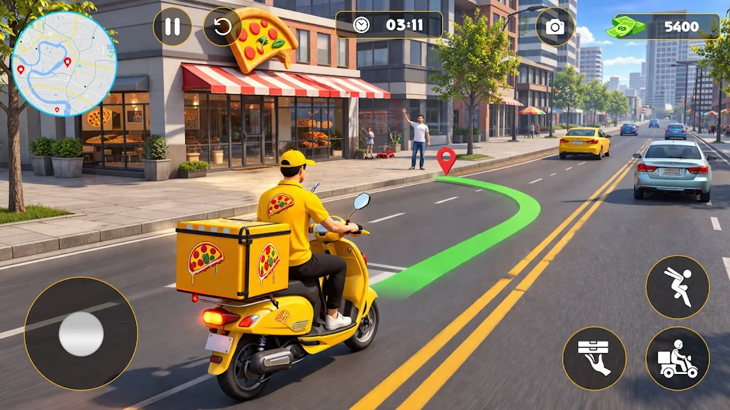 Moto Pizza Delivery gameplay screenshot 3