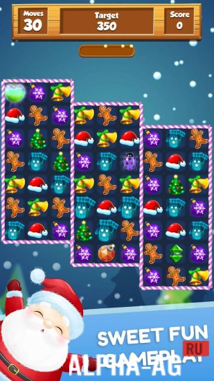 Pождество игра: три в ряд screenshot 2
