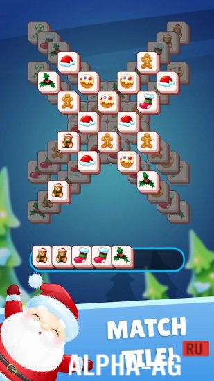 Pождество игра: Xmas Mahjong screenshot 2