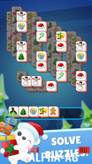 Pождество игра: Xmas Mahjong screenshot 3