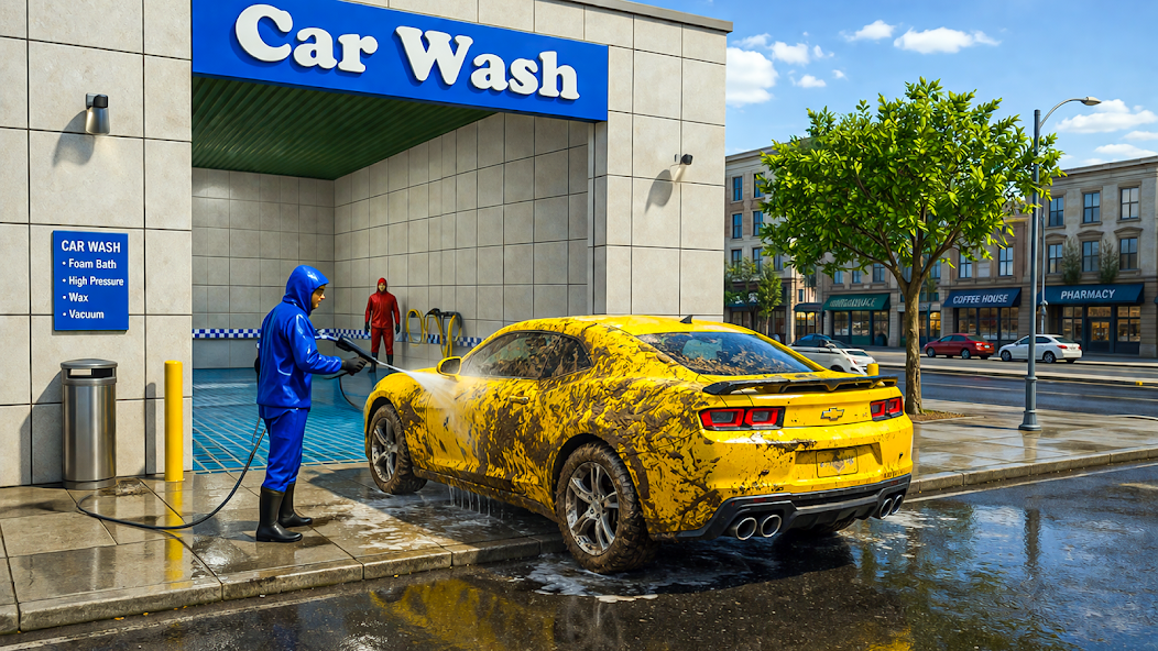 Power Wash Simulator Car Game