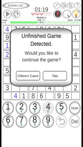 Sudoku screenshot 3