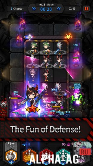 Взломанная Guardians Defense War: Defense screenshot 4