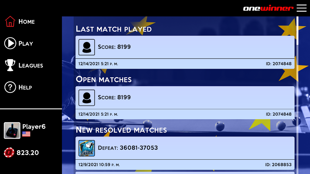 European Championship Billiards screenshot 2