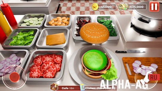 Взломанная Fast Food Restaurant Simulator screenshot 2